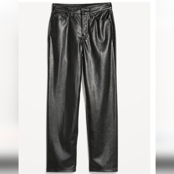 30 - Old Navy • High-Waisted OG Loose Faux-Leather Pants - Picture 3 of 3